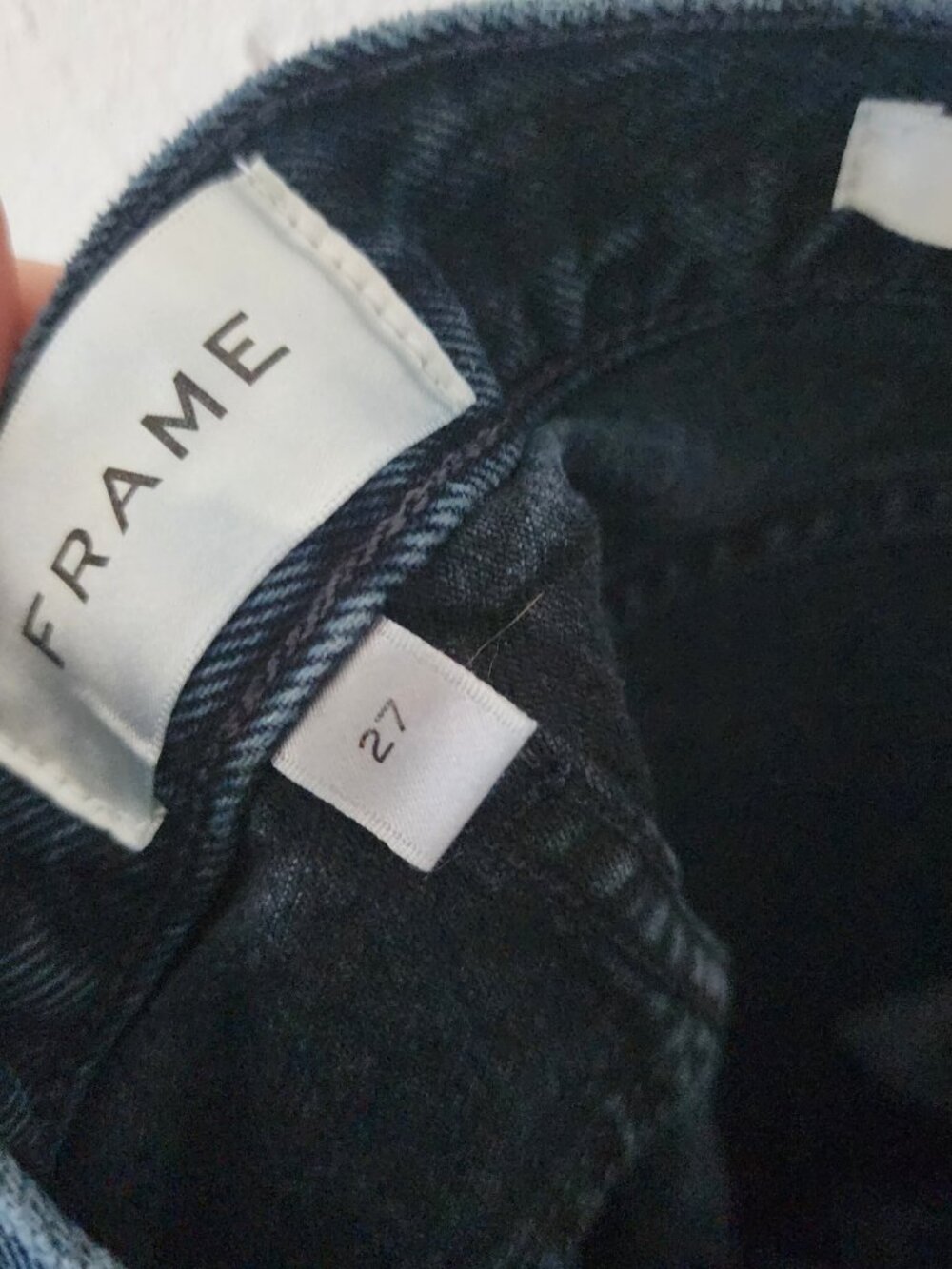 Womens Frame The Bubble Dark Wash Jeans Size 27 - Picture 7 of 9